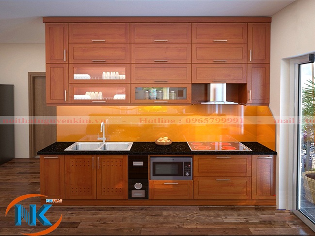 Thiết kế tủ bếp kịch trần là giải pháp tăng thêm diện tích không gian sử dụng cho căn bếp