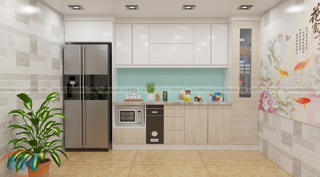 Đôi khi cách bạn trang trí không gian phòng bếp mở cũng giúp cho tủ bếp đẹp hơn, hài hòa hơn ngay cả khi diện tích bếp nhỏ