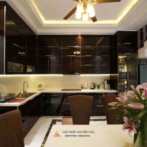 Thi công tủ bếp inox hệ module nhà chị Trang, Văn Cao, Hải Phòng